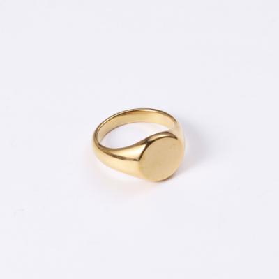 China Trendy European Titanium Steel Gold Design Fashion Rings Retro Jewelry Rings For Women Girls for sale