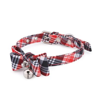 China Wholesale Competitive Price Luxury Pet Collar DETACHED and Cute Pet Supplies Bowknot Stripe for sale