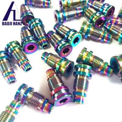 China High precision m6*20 auto titanium bolts for 3 piece wheels for sale