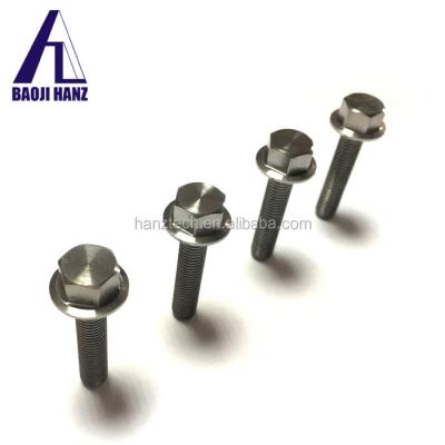 China Titanium Customized Hexagon Flange Bolt m6 m10 m12 Hex Flange Titanium Steel Hex Flange Bolt Customized for sale