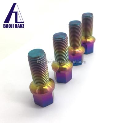 China Titanium Industry M12x1.25 m14x1.5 Gr5 Hex Wheel Lug Bolt for sale