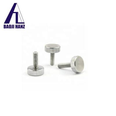 China Bicycle M8 X 70 Titanium Handle Knob Baoji Hanz Hand Bolts Flat Head Knurled Titanium Screws for sale