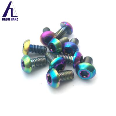 China Titanium Bolt ISO14583 Titanium Knob Head Torx Screws Used For Bicycle Brake for sale