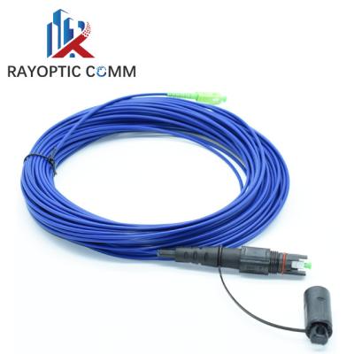 China Factory Price Armored Fiber Optic Cable OptiTap Compatible SCAPC H Corning Fiber Optic Patchcord For FTTH FTTA Singlemode Simplex for sale