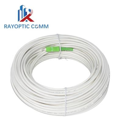 China LSZH Customized FTTH Round Cable SC/APC SX Core G657A2 LSZH Connector SC APC for sale