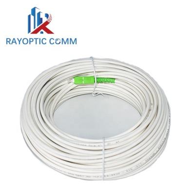 China LSZH Customized Fiber Optic Cable SC/APC SX Core G657A2 LSZH Connector SC APC Ftth Patch Cord Pigtail for sale