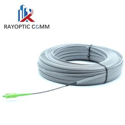 China LSZH Customized Self Supporting Aerial Fiber Optic Cable Fibra Optica 1 Braid Flat Patch Cord SC APC Fiber Bocheng for sale