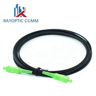 China FTTH SC LC FC SX Core Single Mode Fiber Dorp Cable G657A SC/APC Connector Fiber Optic Patch Cord for sale