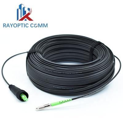 China New Product HDPE ftth Pre-terminated Connector SC APC Optical Patchcord With GYFJH CIRCULAR 3MM S.M 1FO for sale