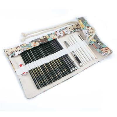 China Portable/Art Setup 29pcs Custom Pencil Sketching Art Set For HB Sketch Pencil Drawing Artist Set 8 Option School Supplies for sale