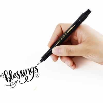 China Available for 1PC Refillable Hand-Painting Hand Lettering Calligraphy Brush Pens Set for Beginners for sale