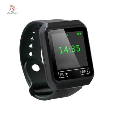 China High Quality PC+ABS Wireless Wrist Touch Screen Watch Receiver Portable Waterproof Beeper (Imported from Taiwan) for sale