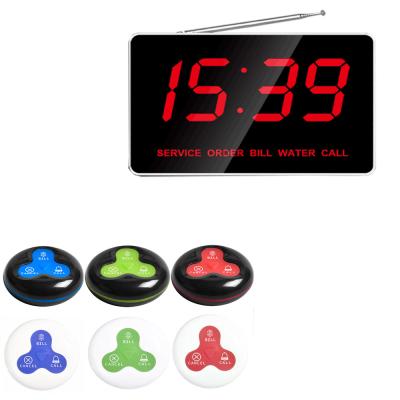 China ABS+PVC+3M call system display panel and viscous wireless call button for sale