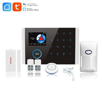 China Plublic Area Hot Sell WIFI+GSM+GPRS Wireless Smart Alarm System With Many Languages for sale