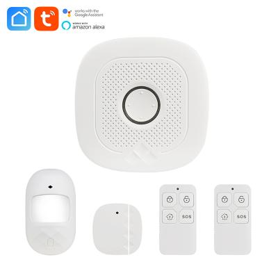 China Smart Home Alarm System new arrive EU USA CE RED/ROHS/IEC60950 ALEXA APP and Google home library contral smart alarm system for sale