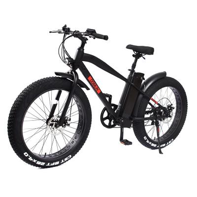 China Professional Wholesale Steel Shimano 7 Speed ​​26 Inch Electric Bike E Bike Fat Tire Bike for sale