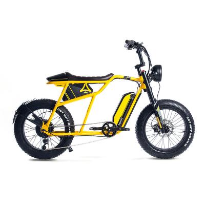 China Aluminum alloy 45km/h high speed 20 inch ebike full suspension hydraulic brake electric mountain bike for sale