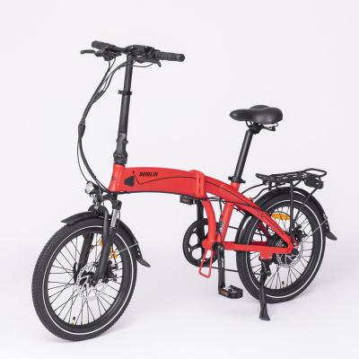 China Factory Wholesale 20 Inch 36V Steel Electric Folding Bike Integrated 7 Battery 7 Speed for sale