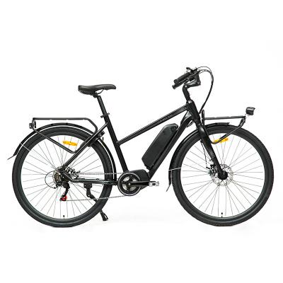 China Aluminum Alloy Factory Stock Front Rear Alloy Carrier Electric Mid Drive City Bike Ebike for sale