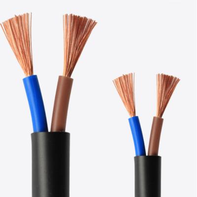 China Two core power cord for household appliances insulated&sheathed PVC cable 2x1.5 with flexible copper 300/500V for sale