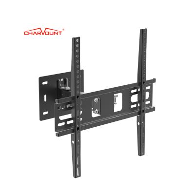 China Cold Rolled Steel Single Arm Full Motion TV Wall Mount Max VESA 400*400mm TV Bracket Hanging 180 Degree Swivel TV Mount for sale