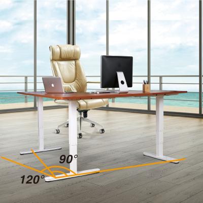 China (Size) Charmount Sit Stand Office Desk Computer Adjustable Ergonomic Electric Adjustable Desk View Table Legs for Home Office for sale