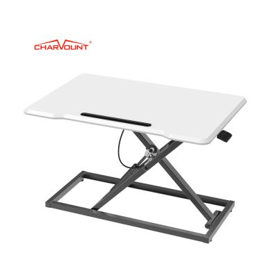 China Ergonomic Computer Monitor (Height) Charmount Adjustable Position Table Riser Height Adjustable Sit To Stand Desk Riser for sale