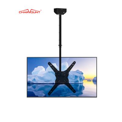 China Full Charmount 360 Motion LCD Degree Max VESA 400*400mm Swivel Cold Rolled Steel Ceiling Drop Down TV Lift Bracket for sale