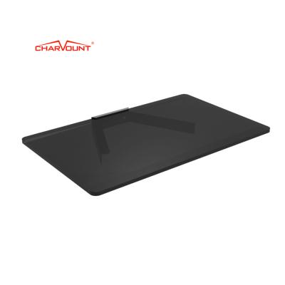 China Professional Supply Black Tempered Glass Set Top Box Rack Wall Mount Shelf CT-DVD-14E for sale