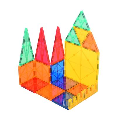 China As Your Condition Hot Selling Amazon ABS Magnet 2021 Building Tiles 3D Magnetic Building Tiles Toys 48pcs 78pcs 120pcs for sale