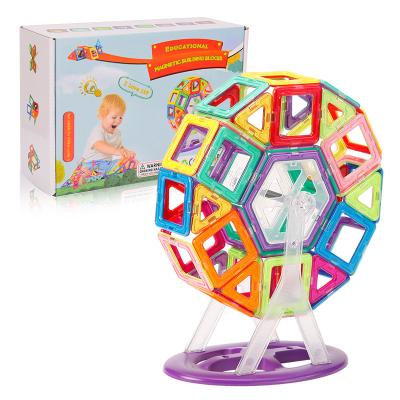 China 2021 Hot Selling Speaker Magnet On Amazon Magnetic Toys 40PCS 68PCS 136PCS Magnetic Blocks Play for sale