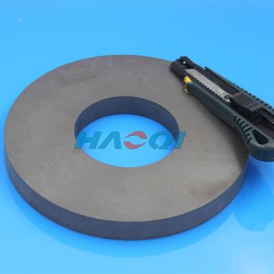 China Speaker Magnet 200mm Big Ferrite Ceramic Ring Magnets for sale