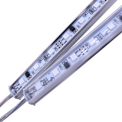 China LANDSCAPE 48pcs 5050 RGB LED bar light UCS1903 12v full color led guide 48leds/m optical digital led bar rgb dmx for sale