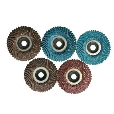 China Metal wear resistant flexible aluminum descaling hundred sheet discs / wheel fin disc for sale