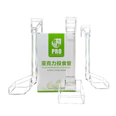 China Viable Acrylic Fish Feeder Aquarium Feeding Box for sale