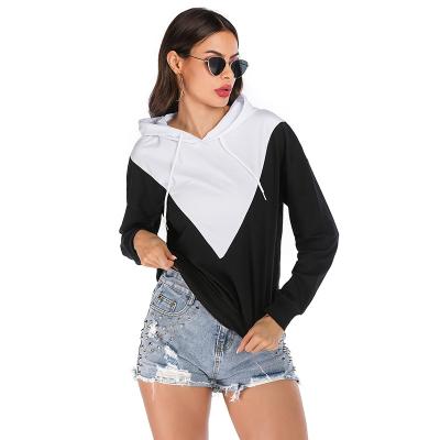 China 2021 hot sale styles ebaywish QUICK DRY Amazon plus size womens gym hoodie contrast color fashionable hoodies and sweatshirts for sale