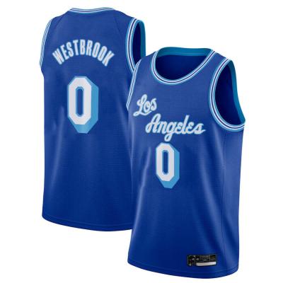 China 0 russell westbrook teams jerseys n.b.a wholesale breathable american jerseys 0 russell for sale