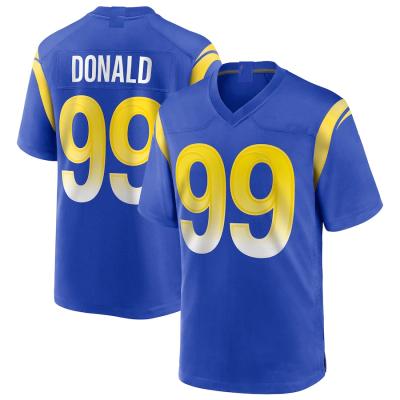 China Custom Breathable Ram Royal Game 99 Donald 9 Stafford 20 Ramsey City of Los Angeles Team Club Uniform Stitched American Football Tank Top for sale