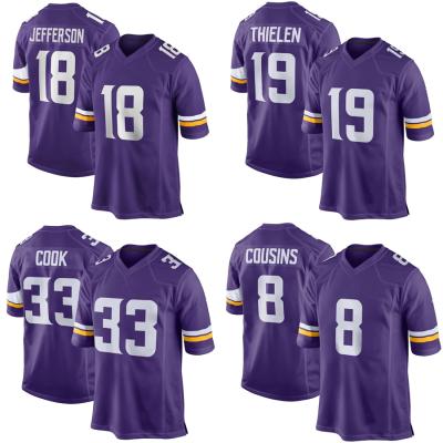 China Breathable American Football Wear Minnesota Viking s Justin Jefferson Nfl Tank Tops Mens Custom Quilted Nfl Football Tank Tops for sale