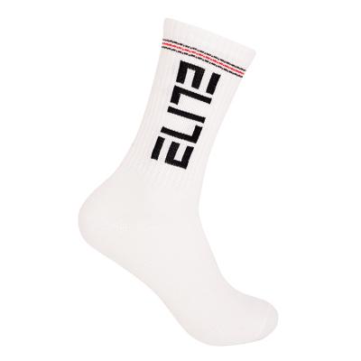 China Custom Logo Athletic Running Crew Socks Cotton Elite Basketball En Sports Socks for sale