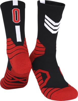 China Breathable Custom Non-slip Athletic Thermal Football Tube Anti Slip Sports Basketball Grip Socks For Men for sale