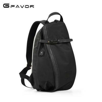 China With USB Men Women Water Resistant Nylon Backpack Travel Hiking Backpacking With USB Charging Left Black for sale