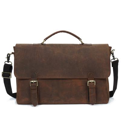 China YD-009A High Quality Wholesale Vintage Style Genuine Italian Leather Laptop Bags For Men for sale