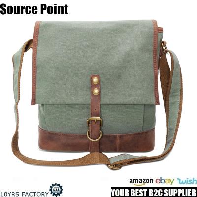 China YD-1815 Canvas Fashion Cotton Canvas Casual Sling Cross Body Messenger Bag For Men for sale