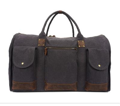 China Manufacturer Men's Retro Canvas Duffel Bag Tote Weekend Vintage Multifunctional Tone Travel Bag YD-2310 for sale