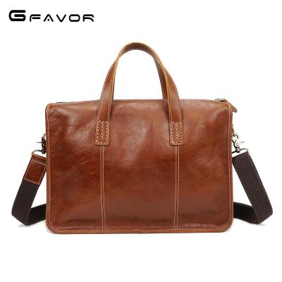 China High Quality Mens Handbag Vintage Laptop Briefcase Top Layer Top Layer Horse Leather Crazy Messenger Bag For Men for sale