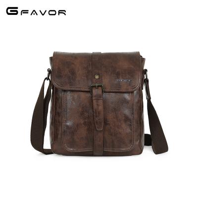 China Waterproof PU Shoulder Bag Men Messenger Bag Crossbody Satchel Bag Small For Men for sale