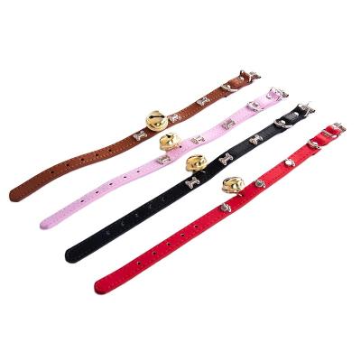 China Factory Wholesale Eco-friendly Luxury Solid Custom Colorful Genuine Leather Dog Collar for sale