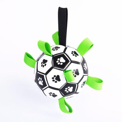 China Viable Wholesales Outdoor Portable Dog Chew Playing Soccer Ball For Park Grass Beach for sale