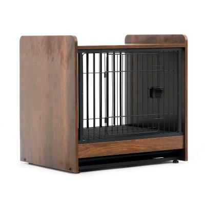 China New Arrival Breathable Luxury Stable Heavy Duty Metal Wooden Dog Cages Kennel for sale